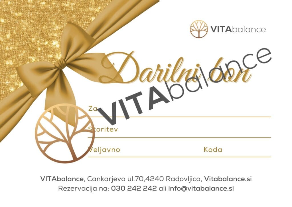 Darilni bon - VITAbalance primer